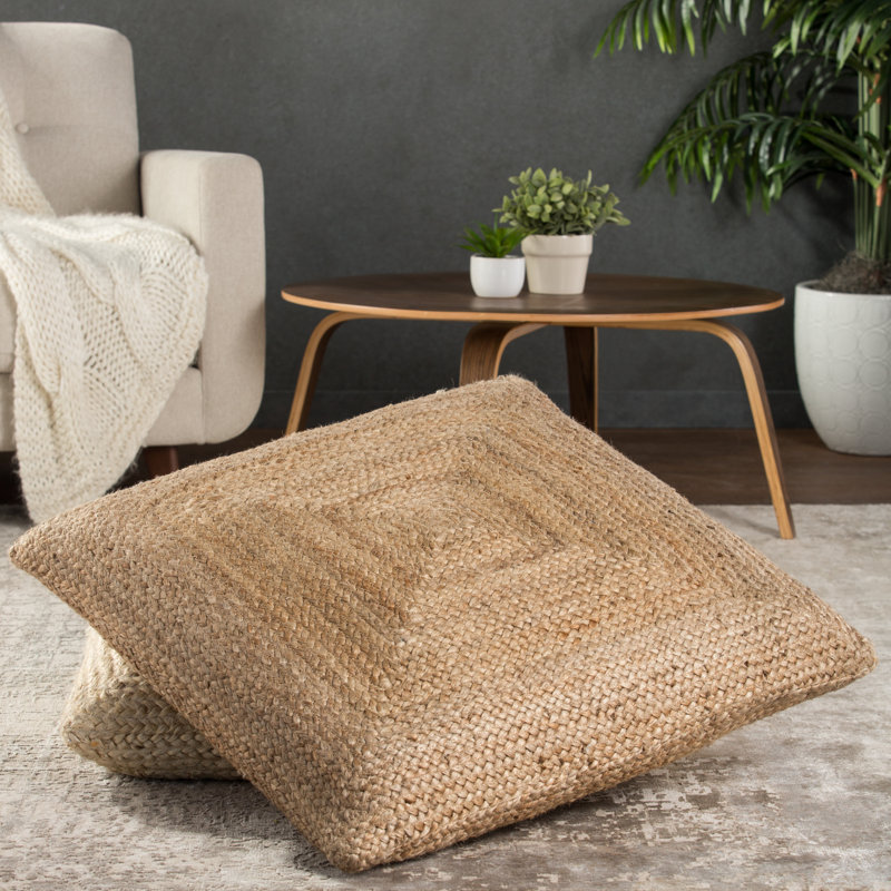 JaipurLiving Jute Floor Pillow & Reviews Wayfair